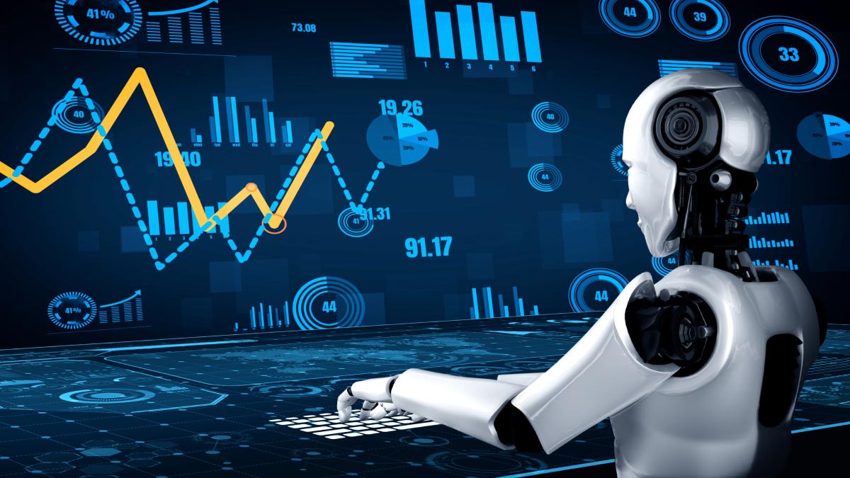 Future financial technology controll by AI robot huminoid uses machine learning